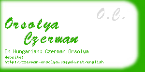 orsolya czerman business card